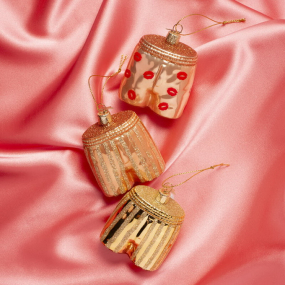 Елочная игрушка "Боксеры" 6 см