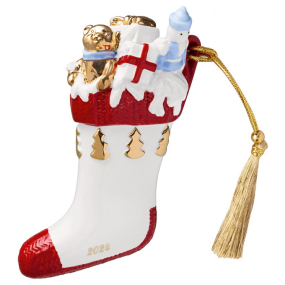 Елочная игрушка "Рождественский носок" Christmas Classics 10 см