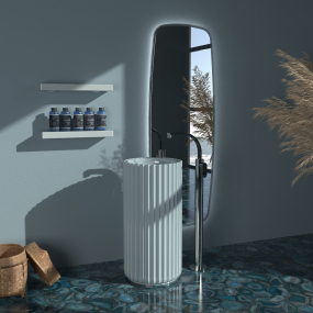 Раковина напольная Flaminia Monosettecento 44х44 SE44CVG, Verde Giada