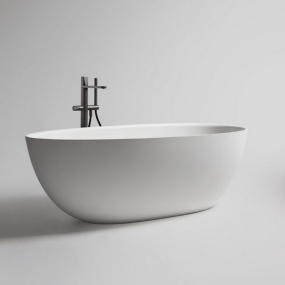 Ванна Antonio Lupi Eclipse Small 160х75, из материала Cristalplant, матовая, белая