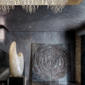 Керамогранит Laminam Oxide 100х300, Nero, 3,5 мм