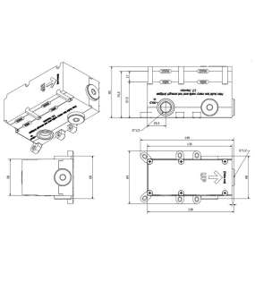 Внутренняя часть iB Rubinetti IB Box INC310XXXN_19 смесителя для душа