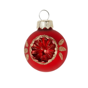Елочный шар Inge's Christmas 3 см, красный матовый