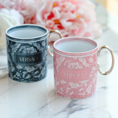 Кружка Versace Barocco Rose 300 мл, розовая