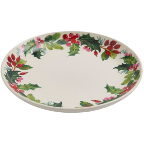 Тарелка салатная Botanic Garden Christmas Holly 22,5 см, орнамент