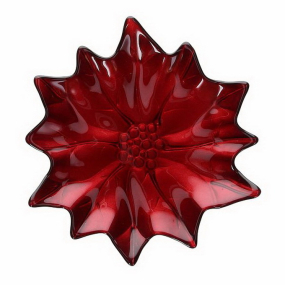 Блюдо сервировочное Natale Red Stars 21 см