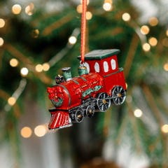 Игрушка на елку "Паровоз" 11 см