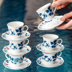 Набор чашек для эспрессо с блюдцами Poema Alchimia 100 мл, 12 предметов