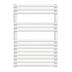 Полотенцесушитель Zehnder Forma Spa LF-070-050-05, водяной, белый