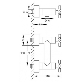 Смеситель для душа Steinberg Series 250 250.1200, хром