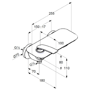 Смеситель для душа Kludi Balance 527109175, белый