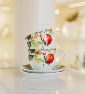 Набор чашек чайных с блюдцами Madison Florence 220 мл, 12 предметов