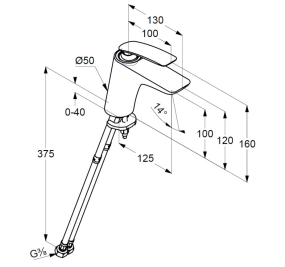 Смеситель для раковины Kludi Balance 520269175, белый