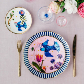 Тарелка салатная "Птица" Fabula 20,5 см