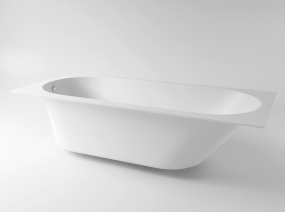 Ванна Holbi Orion 170 SR, 168x74, из Soft Rock, встраиваемая, белая матовая