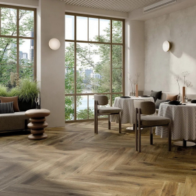 Керамогранит Rondine Cortina 24x120, Nut, 8,5 мм