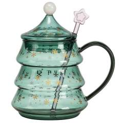 Кружка с крышкой и палочкой Christmas tea 14 см