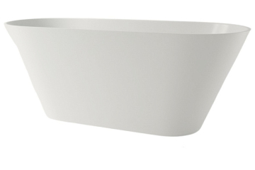 Ванна Holbi Selena SRG 161х68, из Soft Rock, белая глянцевая