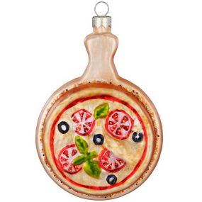Елочная игрушка "Пицца" 10,5 cм