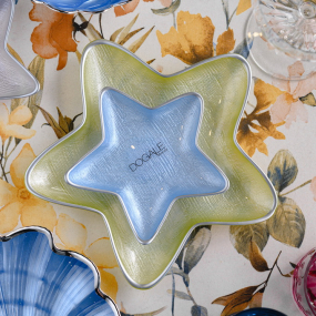 Блюдце "Звезда" 15 см, голубое 