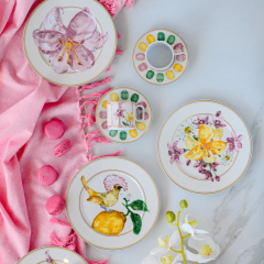 Тарелка для хлеба "Лилия" Swarovski Idyllia 18 см