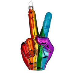 Елочная игрушка "Знак победы" 14,5 cм