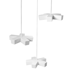 Светильник подвесной Nemo Silver Light System 25х25х190 см, цвет белый
