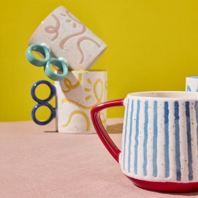 Кружка Holidays 340 мл, цвет ручки синий