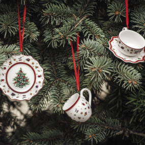 Набор елочных игрушек "Сервиз из трех предметов" 6 см, 3 шт