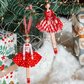 Елочная игрушка "Пряничная фея" 14 см, в ассортименте