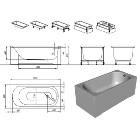 Ванна гидромассажная Kolpa-San Betty Optima Plus, 170x80
