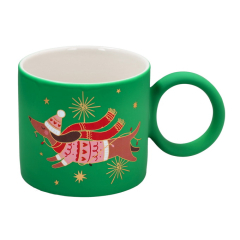 Кружка "Такса" 350 мл, зеленая
