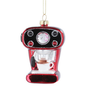 Новогодняя игрушка "Кофемашина" 8 см