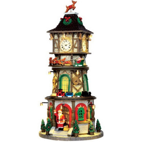 Фигурка музыкальная "Башня с часами" 16х16х33 см