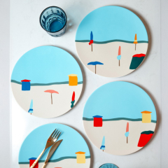 Набор тарелок салатных Destination Mer 23 см, 4 шт