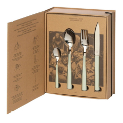 Набор столовых приборов Le Miroir, 24 предмета, цвет белая репа