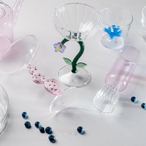 Бокал для шампанского/десерта "Лиловый цветок" Botanica 280 мл