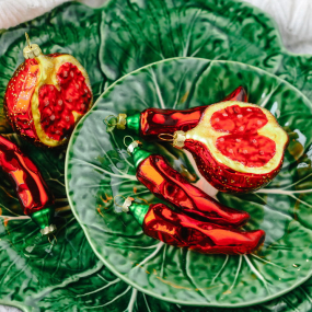 Елочная игрушка "Гранат" 6,5 см