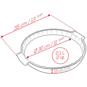 Форма для выпечки тарта Appolia 30 см, цвет графит