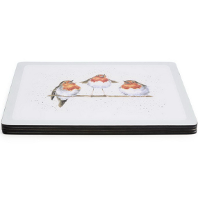 Набор подставок под тарелку Wrendale Designs Christmas "Festive Friends" 29,8х40,1 см, 4 шт