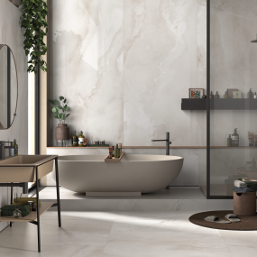 Керамогранит Imola The room 60х120 N, Absolute White Onyx, 6,5 мм