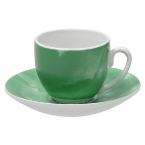 Чашка кофейная с блюдцем Colorplay Verde 120 мл