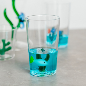 Бокал лонгдринк Marine Garden 450 мл, белая рыба и зеленая водоросль