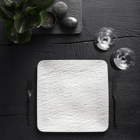 Блюдо квадратное Manufacture Rock Blanc 32,5 см