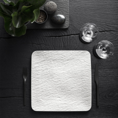 Блюдо квадратное Manufacture Rock Blanc 32,5 см