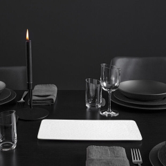 Блюдо прямоугольное Manufacture Rock Blanc 28x17 см