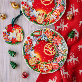 Тарелка салатная Féerie Christmas 22,4 см