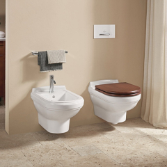Унитаз подвесной Villeroy & Boch Hommage 60х37, CeramicPlus, 6661B0R1, с сиденьем