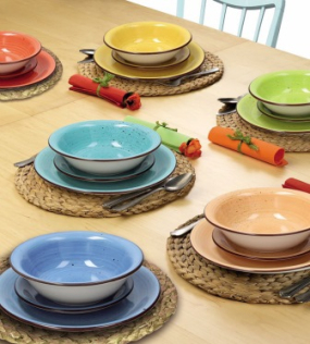 Набор посуды на 6 персон Louise Art Pepper, 18 предметов