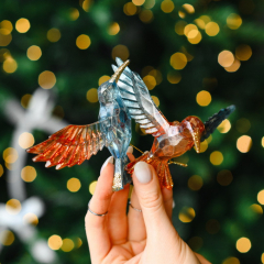 Елочная игрушка "Колибри" 6 см, в ассортименте